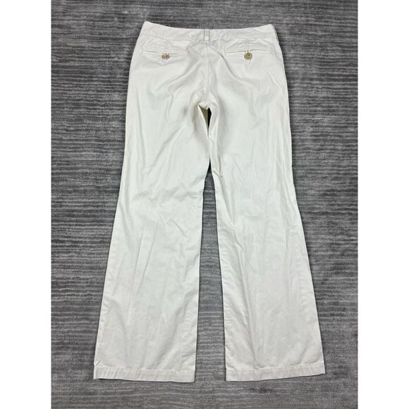 Banana‎ Republic Pants Womens 6 Ivory Bootcut 100% Cotton Casual - Picture 9 of 13